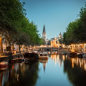 Amsterdam | Nieuwmarkt et Zuiderkerk un soir d'été sur Mark Zoet