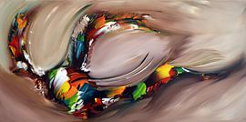 Abstrakte Macht von Gena Theheartofart