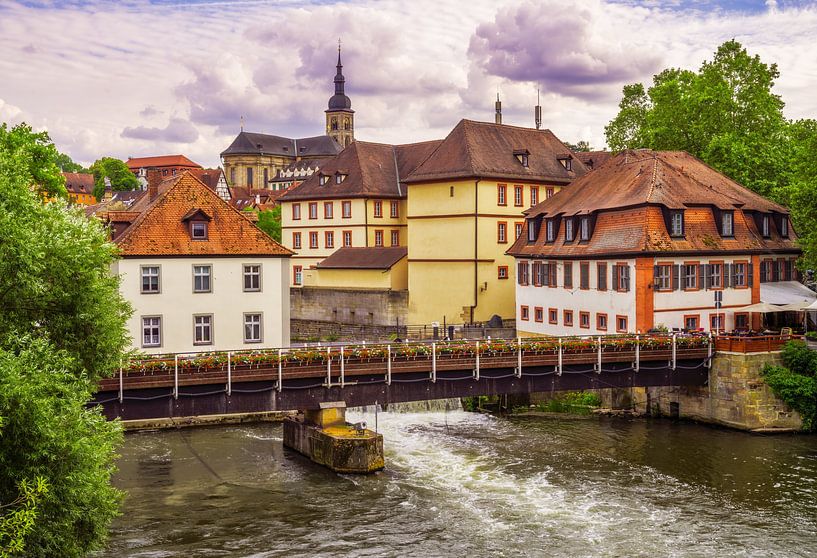 Historic Old Town of Bamberg on the River Regnitz by ManfredFotos
