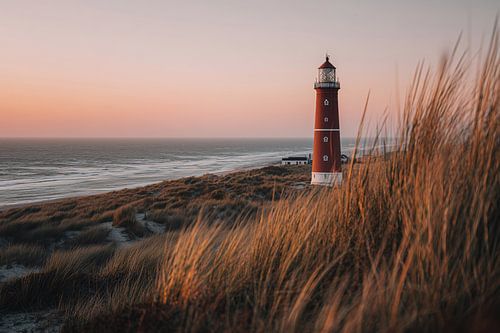 Phare au coucher du soleil