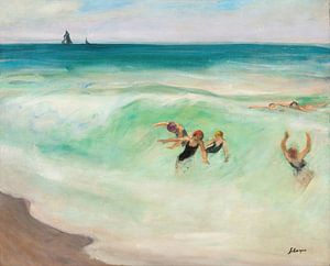 Badende in der Welle (circa 1922)