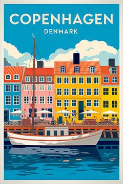 Kopenhagen, Denemarken. van Poster Art Shop