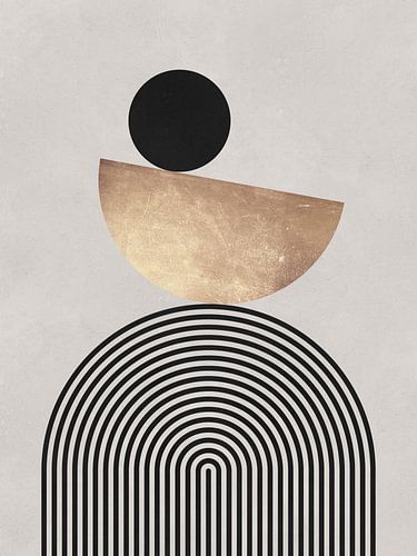 Zwart en goud geometrie 1