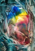 Face in multicolor