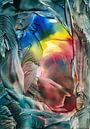 Gezicht in multicolor van Bethina de Reus thumbnail