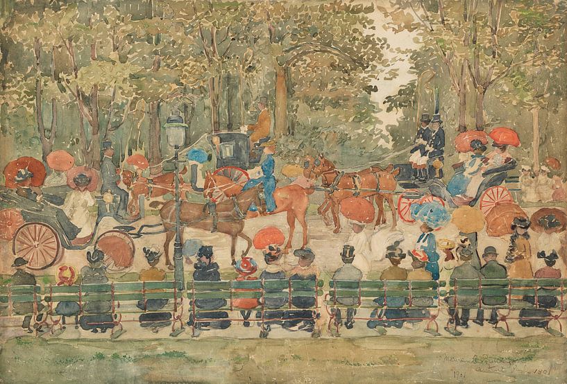 Maurice Prendergast~Central Park, 1901 by finemasterpiece