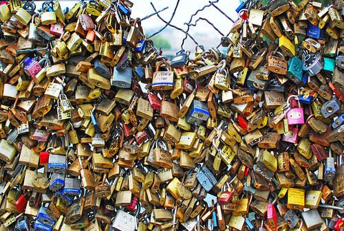 Parijs-Slotjesbrug-Pont des Arts-Symboliek-Liefde