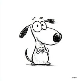 Petit dessin d'un chien