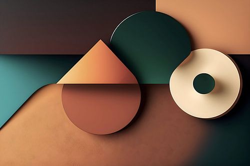 Abstract retro geometrisch ontwerp