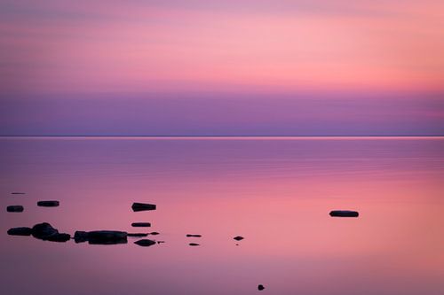 violetter Sonnenuntergang