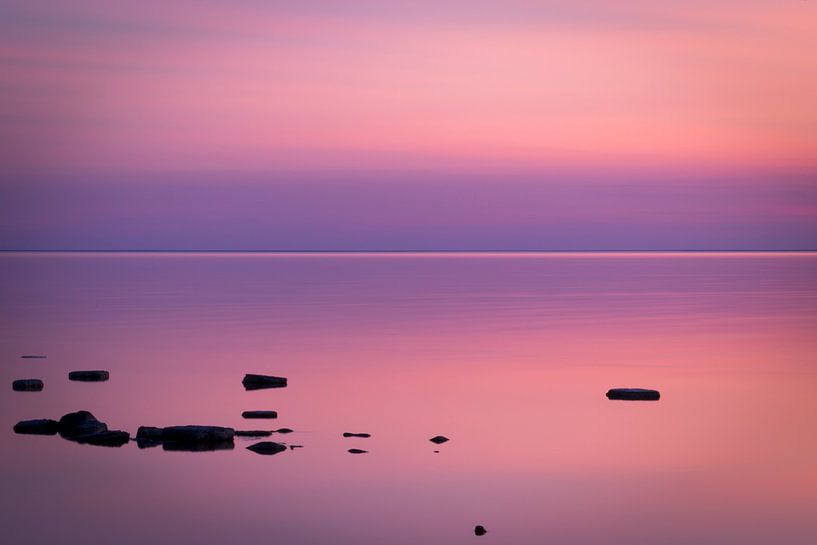 coucher de soleil violet par Jeroen Verbiest