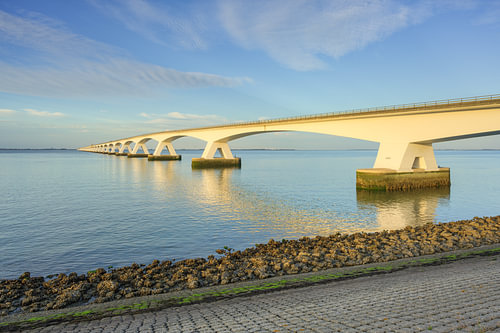 The Zeeland Bridge in the early evening light