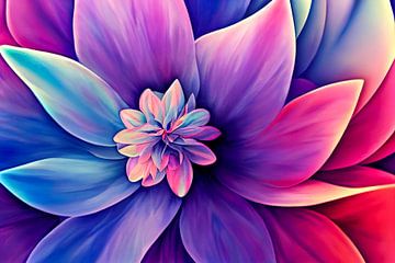 Fond pastel fleuri, illustration d'art sur Animaflora PicsStock