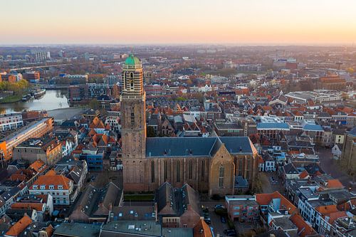 Zwolle from above, Peperbus Zwolle center