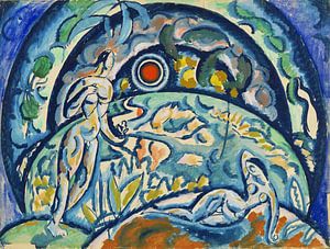 Adam et Eve, WLADIMIR BARANOFF-ROSSINÉ, 1910-1911 sur Atelier Liesjes