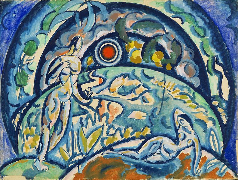 Adam and Eve, WLADIMIR BARANOFF-ROSSINÉ, 1910-1911 by Atelier Liesjes