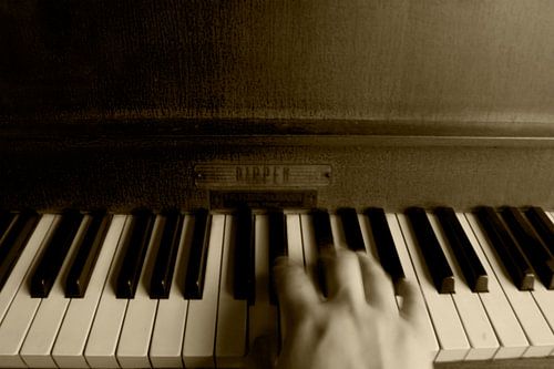 Old piano played