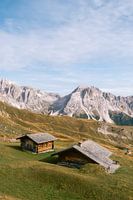 Refuge de montagne dans le magnifique environnement des Dolomites