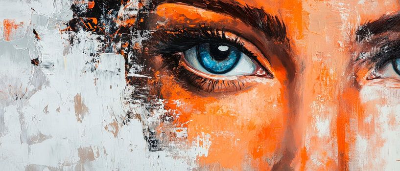 Augenblick der Farben – Ausdrucksvolle Nähe von Poster Art Shop