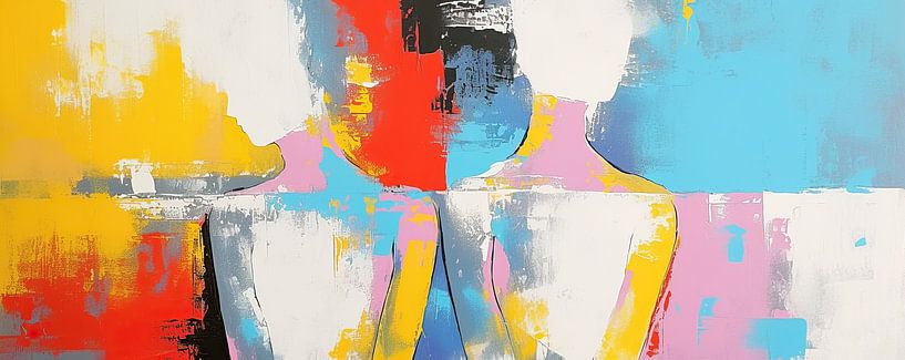Abstract Female Figures by Eye catching paintings