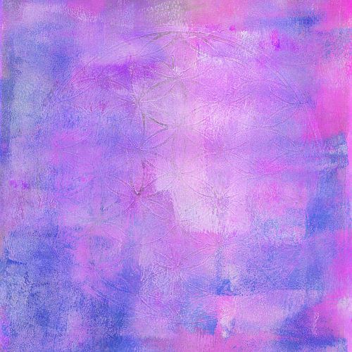Fleur de vie violet-rose