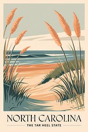 North Carolina by Poster Art Shop