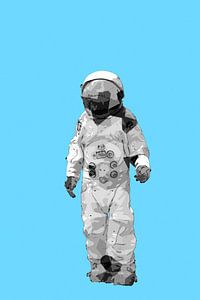 Spaceman AstronOut (blauw en wit)