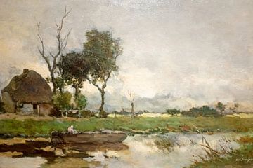 Herfst landschap -Jan Hendrik Weissenbruch -c-1870 van Eye on You