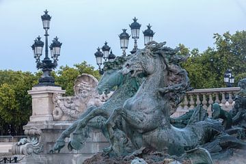 detail van het Monument aux Girondins  op de Place des Quinconces in Bordeaux van gaps photography