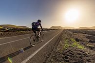 Cycliste sur Lanzarote par Easycopters Aperçu