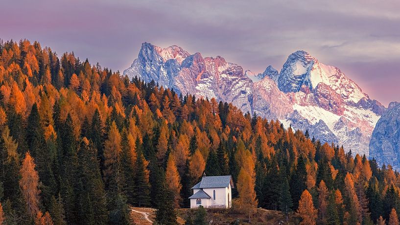 Chapel of the Pius XII Institute, Dolomites, Italy by Henk Meijer Photography