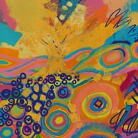 Baum der Verbundenheit, abstrakte Landschaft in einer Farbexplosion von MadameRuiz