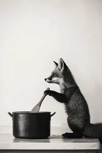 Vos in de keuken