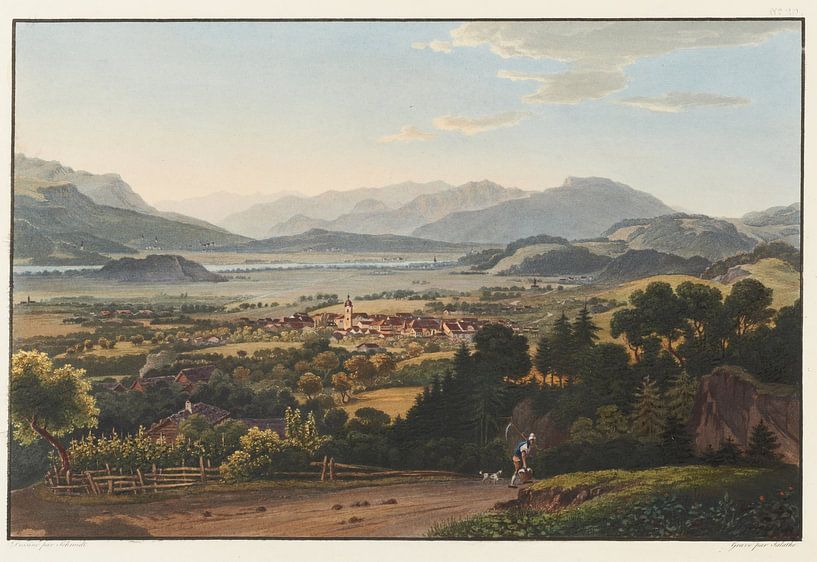 The small town of Altstatten in the Rhine Valley, Canton of St. Gallen, Johann Ludwig Bleuler by Masterful Masters
