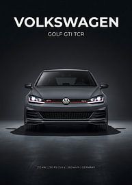 Volkswagen Golf GTI TCR – Frontansicht, Studioaufnahme von Morgan