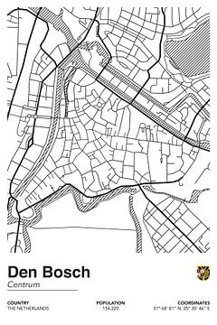 Stadskaart Den Bosch van Walljar