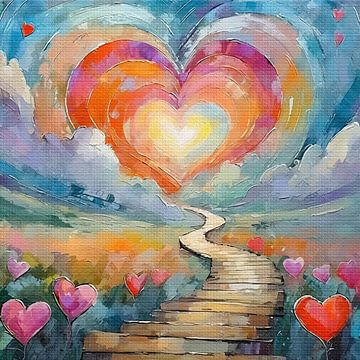 Cupido's Route - Een Wandeling naar Valentijns Hart van Gisela- Art for You