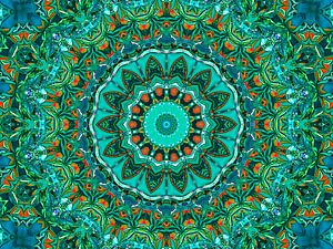Retrospektive (Mandala in Petrol)