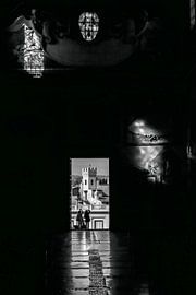 Silhouette Photography Two Tourists at Aracoeli Church Rome Italy by Martijn Jebbink Photography