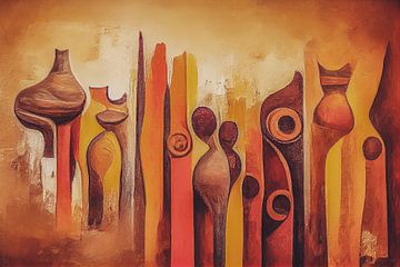 Afrikaanse vormen en kleuren van Bert Nijholt