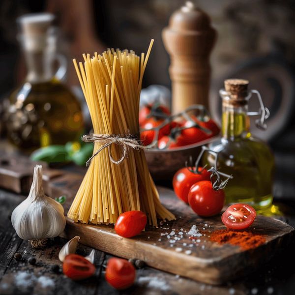 Italienische Kochszene von Poster Art Shop