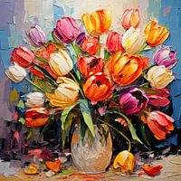 Kleurrijke tulpen