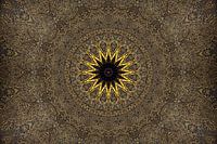 Digital Art, Gold, Circle, Mandala