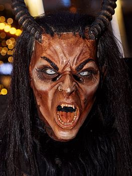 Krampus en gros plan