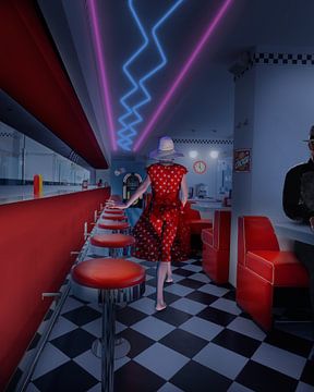 Fifties dinner by Leon Brouwer