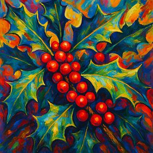 Hulst. Winterkleur – Expressieve Hulstcompositie