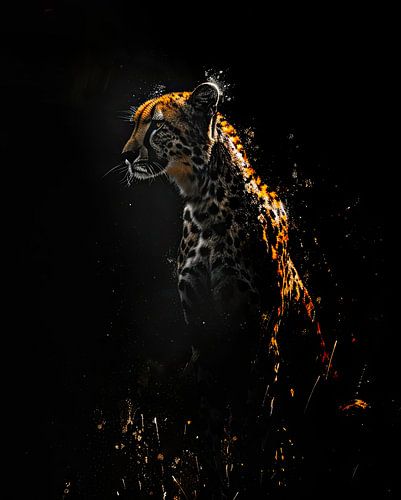 Painting Golden Leopard by Art Whims