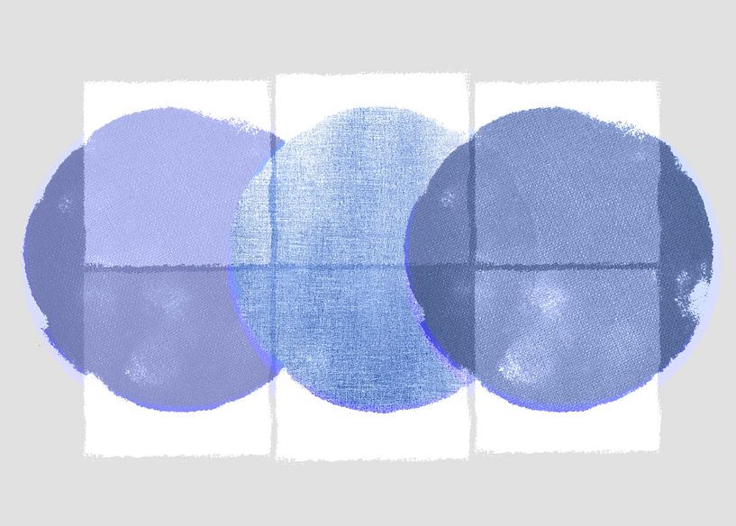 Scandinavian Nature Minimalism Light Blue Light Grey by Mad Dog Art
