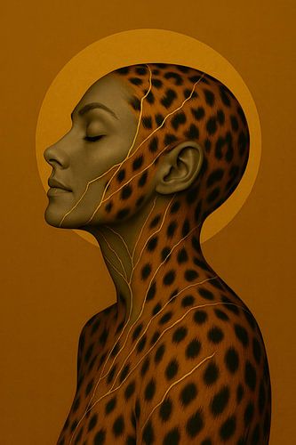 Portrait Wild in Gold