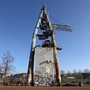 De losinstallatie van de voormalige Cereol fabriek in Utrecht in kleur. van André Blom Fotografie Utrecht thumbnail